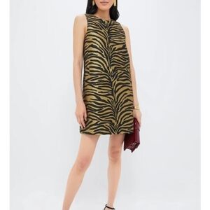 Tuckernuck Zebra Print Dress - Black and Tan
